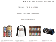 Tablet Screenshot of crumpetsandcoffee.com